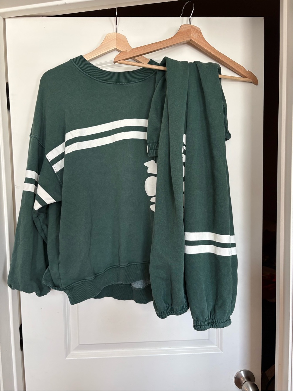Free people movement green sweat set